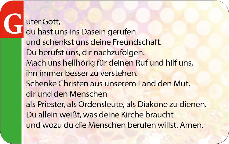 Gebetskarte / Heinz Ebner
