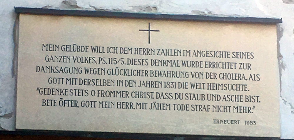 Cholerakapelle / Pfarre Wulkaprodersdorf