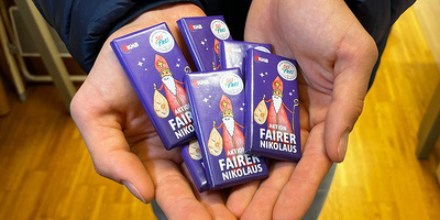 Nikolaus-Schokoladen die Hoffnung bringen