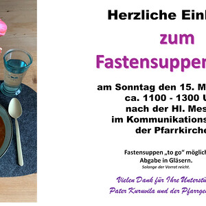 Fastensuuppenessen Einladung