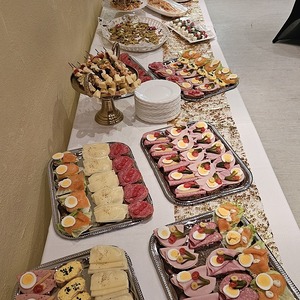 Vorbereitung Buffet Neujahrsempfang 2026