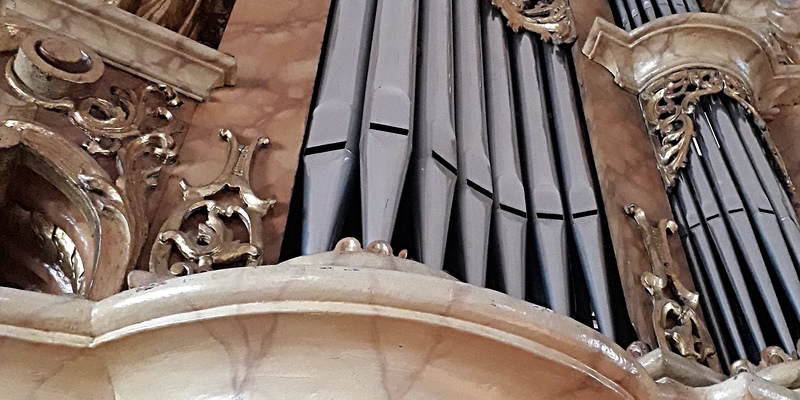 Weiden am See - Pfarrkirche Hl. Dreifaltigkeit / Gottfried Allmer Prospektdetail.