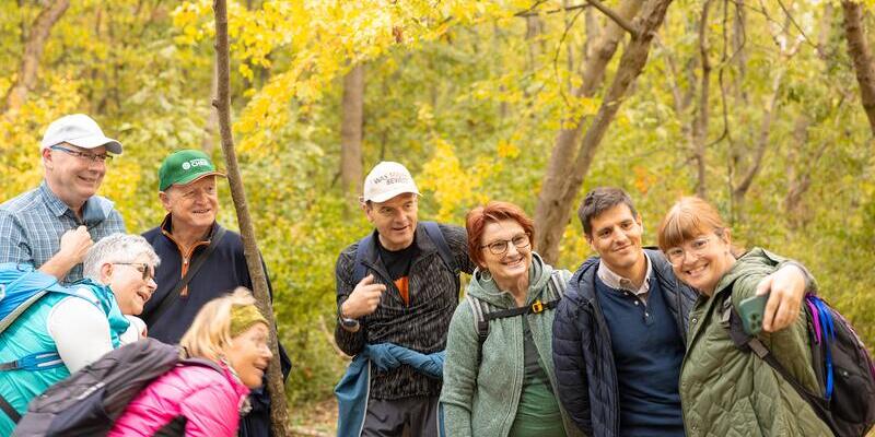 Gruppenfoto bei der Bibelwanderung