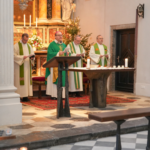 gesprächsoase-feier am 30.1.p.rakt,bischof glettler, p.voith,propst j.bürgler