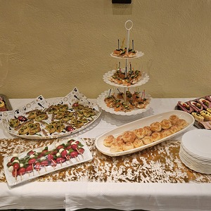 Vorbereitung Buffet Neujahrsempfang 2026